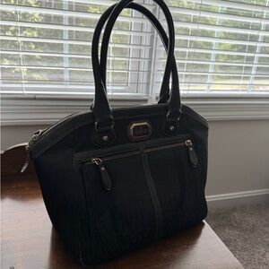 Victor Hugo Black Shoulder Bag